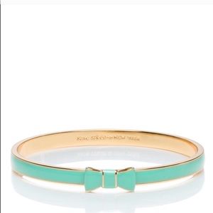 New kate spade teal bangle with jewelry bag